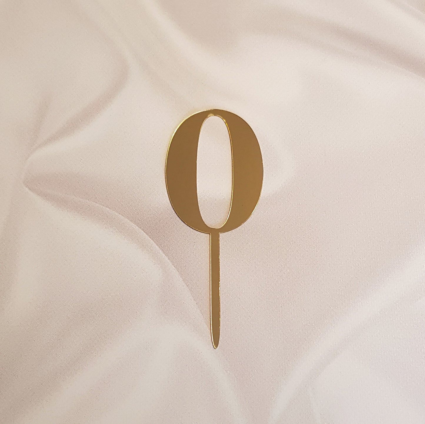 Acryl Topper Zahl 0 10120