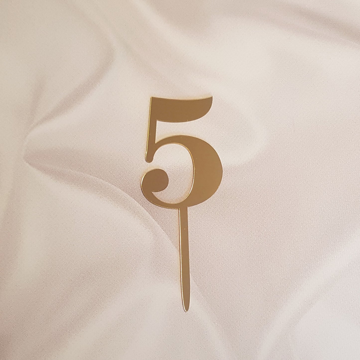 Acryl Topper Zahl 5 10125