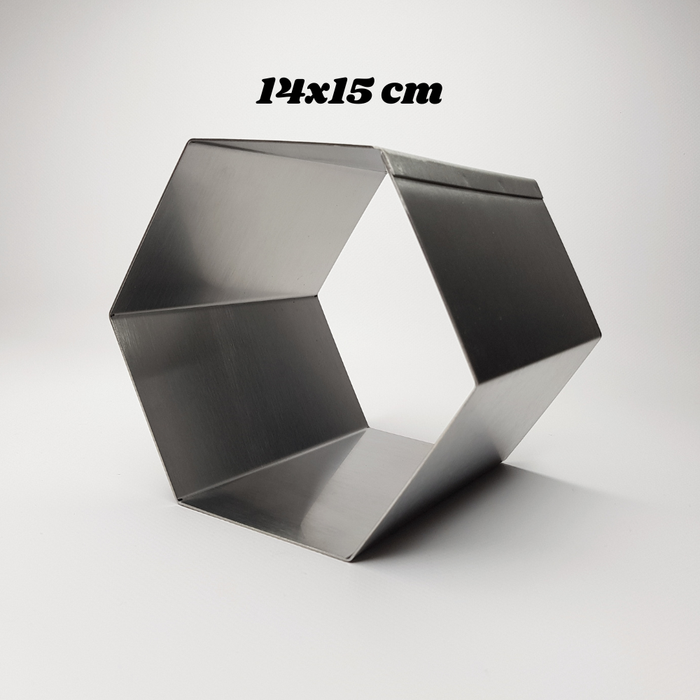 Backform sechseckig 14x15 cm