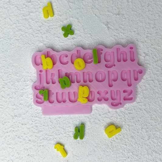 Silikonform kleines Alphabet mini 30155