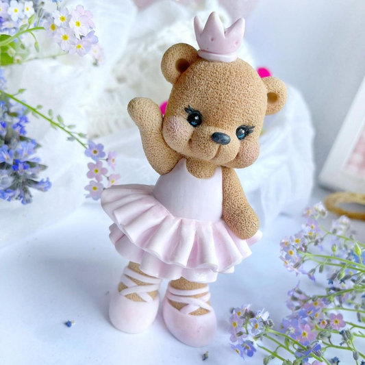 Silikonform Teddybär mit Krone 30160