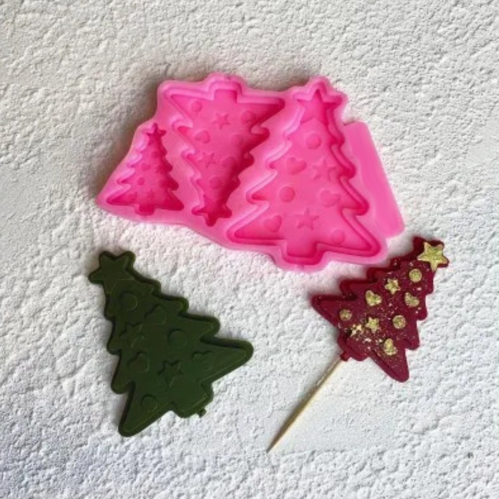 Silikonform Weihnachtsbäume 30163