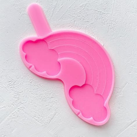 Silikonform Regenbogen mit Wolken 30178