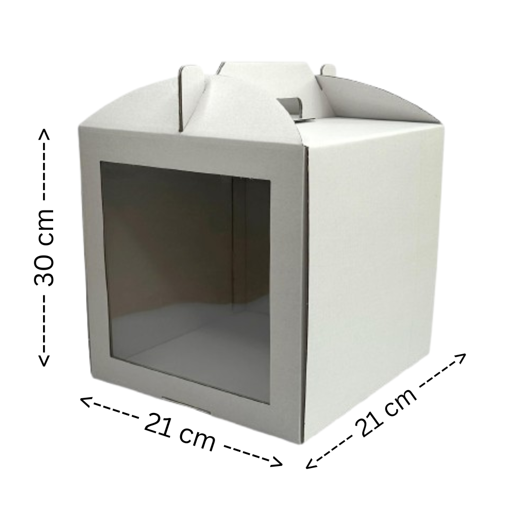 Tortenkartons 5 Stück, 21 cm x 21 cm x 30 cm 10060