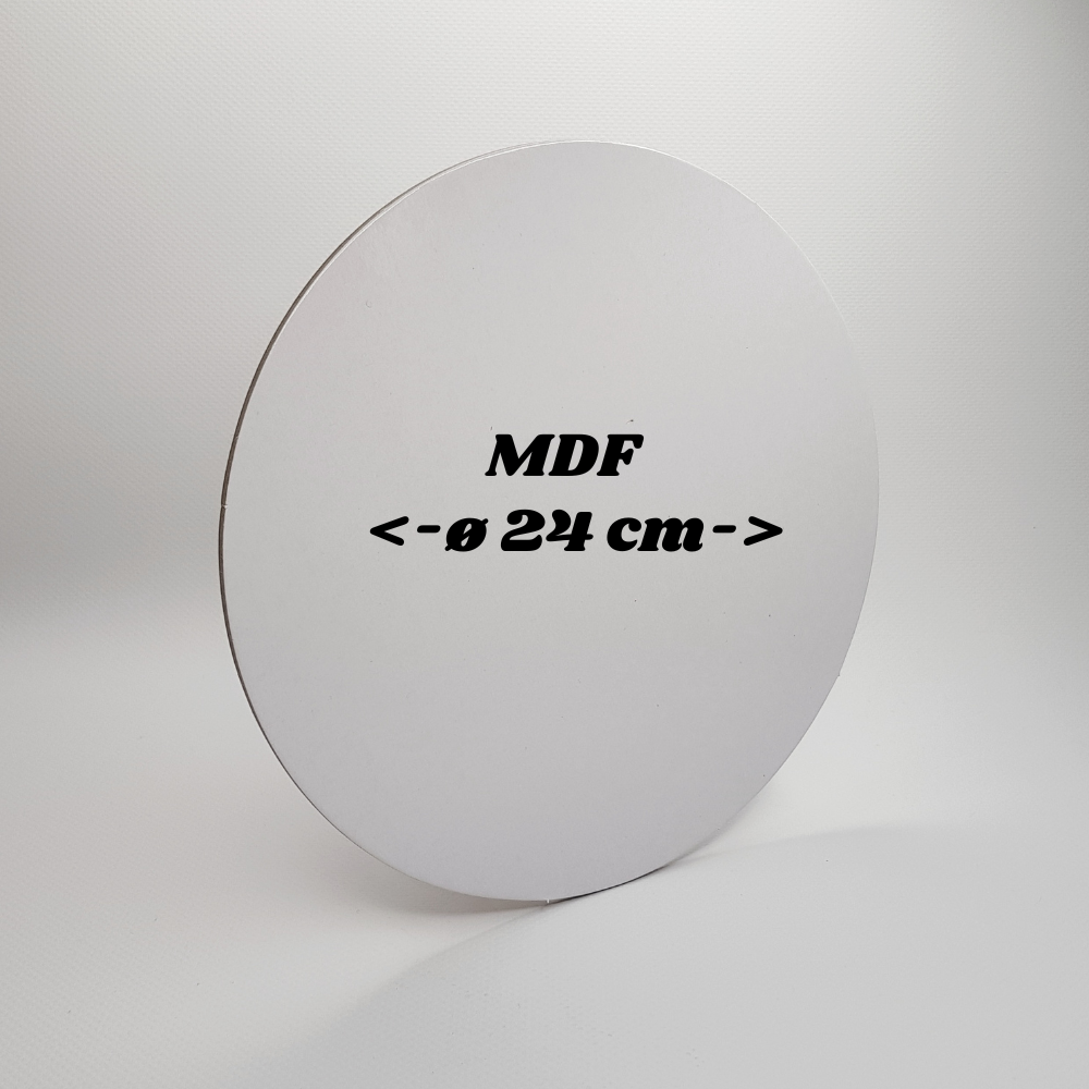 Tortenplatten ø 24 cm, 3mm, weiß, 5 Stück