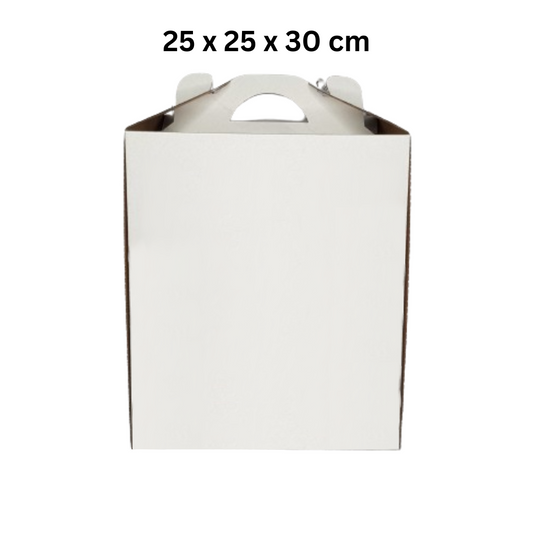 Tortenkartons 5 Stück ohne Fenster, 25 cm x 25 cm x 30 cm 10059