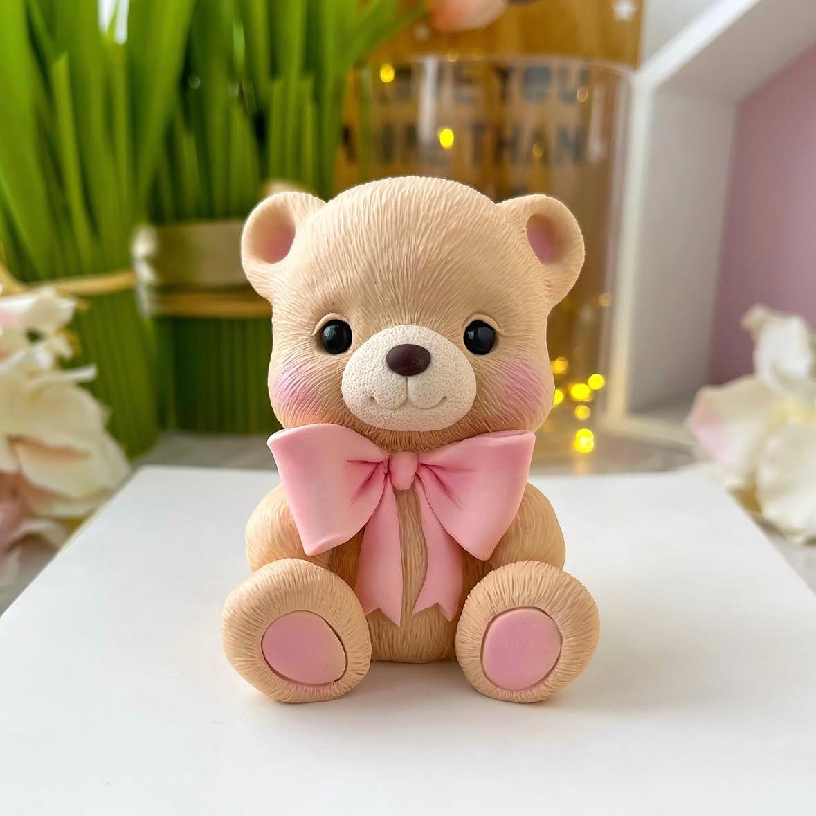 NEU! Silikonform Teddybär mit Schleife 30283