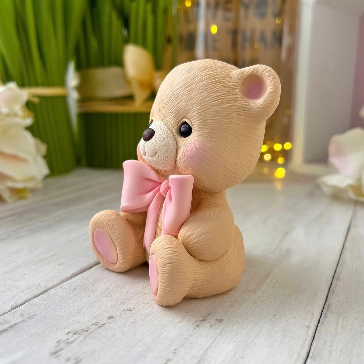 NEU! Silikonform Teddybär mit Schleife 30283