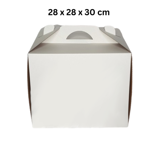 Tortenkartons 5 Stück ohne Fenster , 28 cm x 28 cm x 30 cm 10065