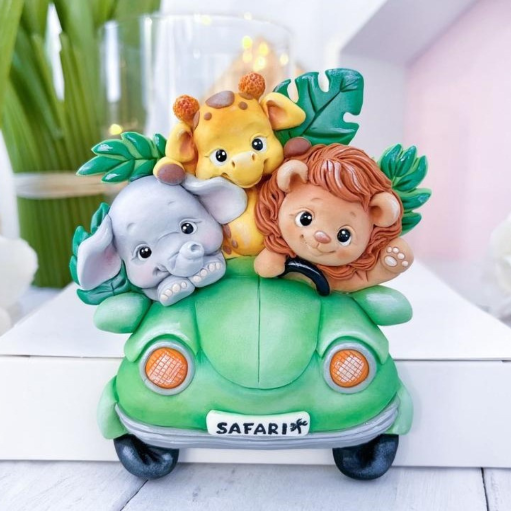 Silikonform Safari auf dem Auto 2D 30264