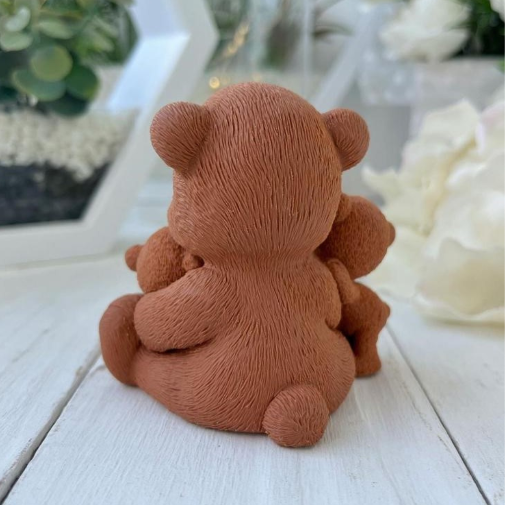 Silikonform Teddy mit ihren Kindern 30266