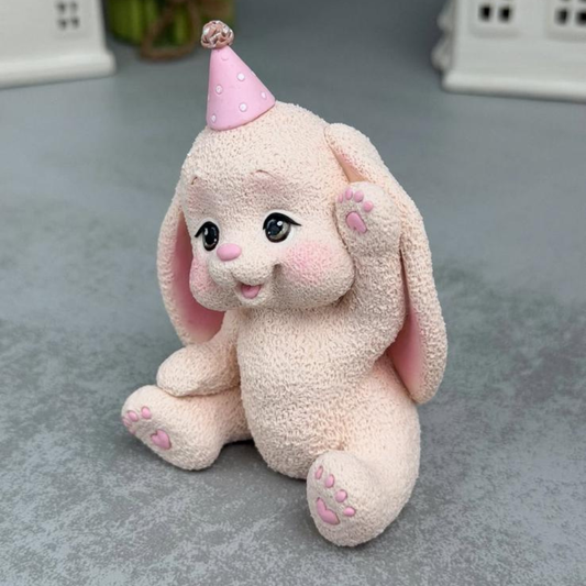 Silikonform Süßer Hase in Mütze 30285
