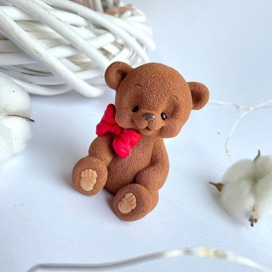 Silikonform Teddybär mit Fliege 30049