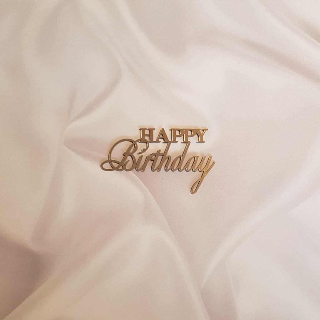 Acryl Topper Happy Birthday 100062