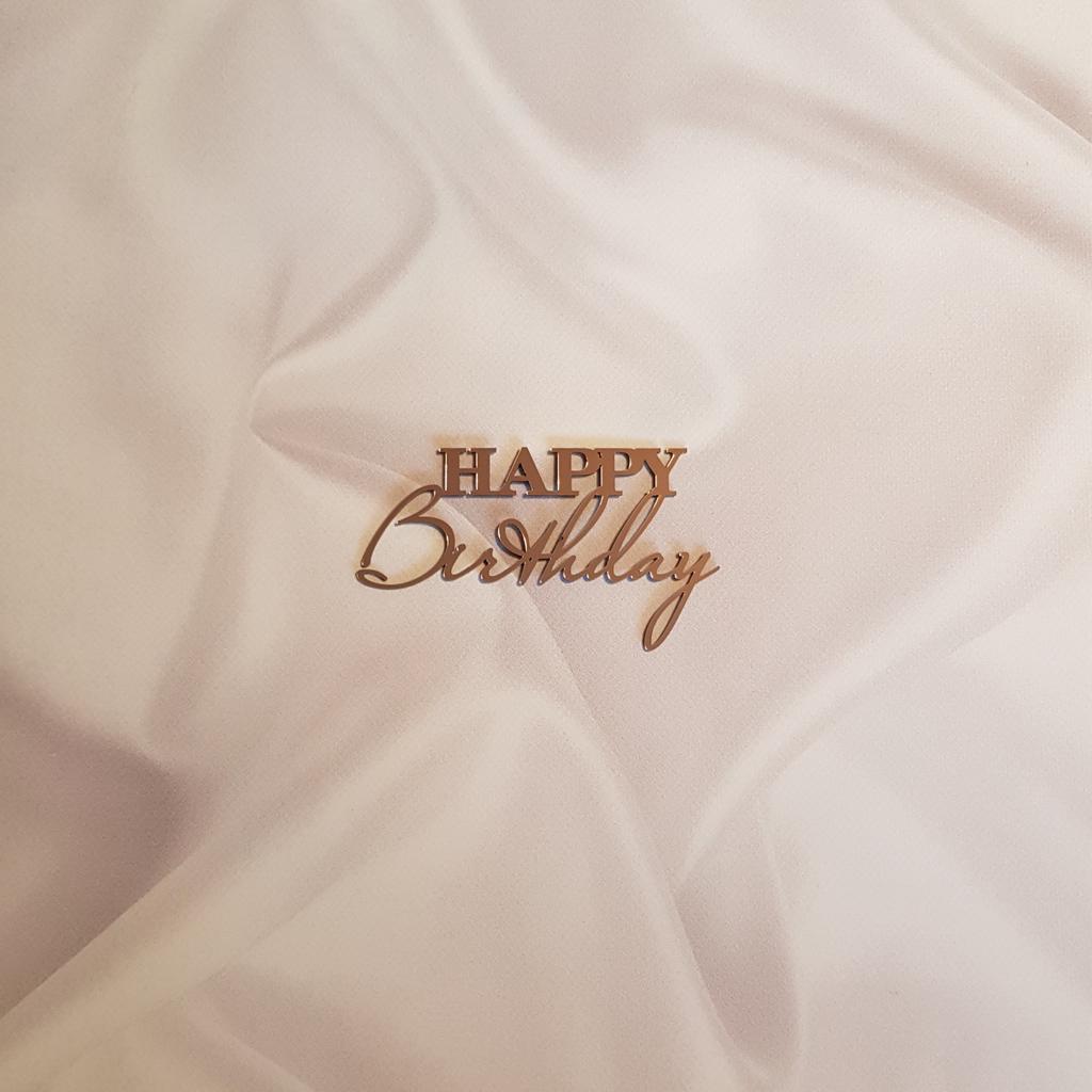 Acryl Topper Happy Birthday 100063