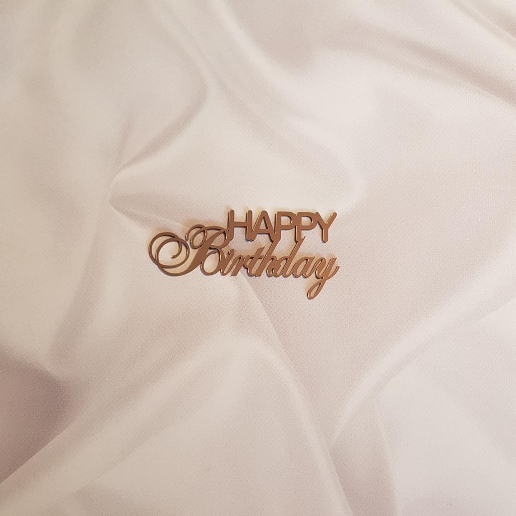 Acryl Topper Happy Birthday 100065