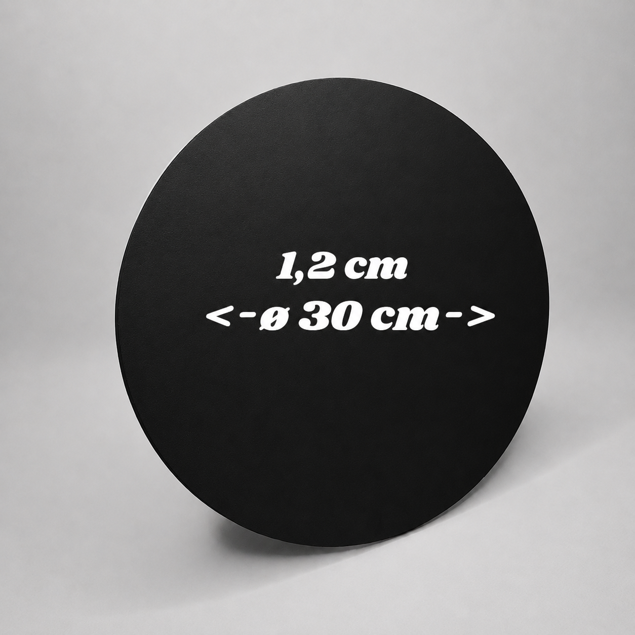 NEU! Tortenplatte ø 30 cm, 1.2cm, Schwarz, 1 Stück