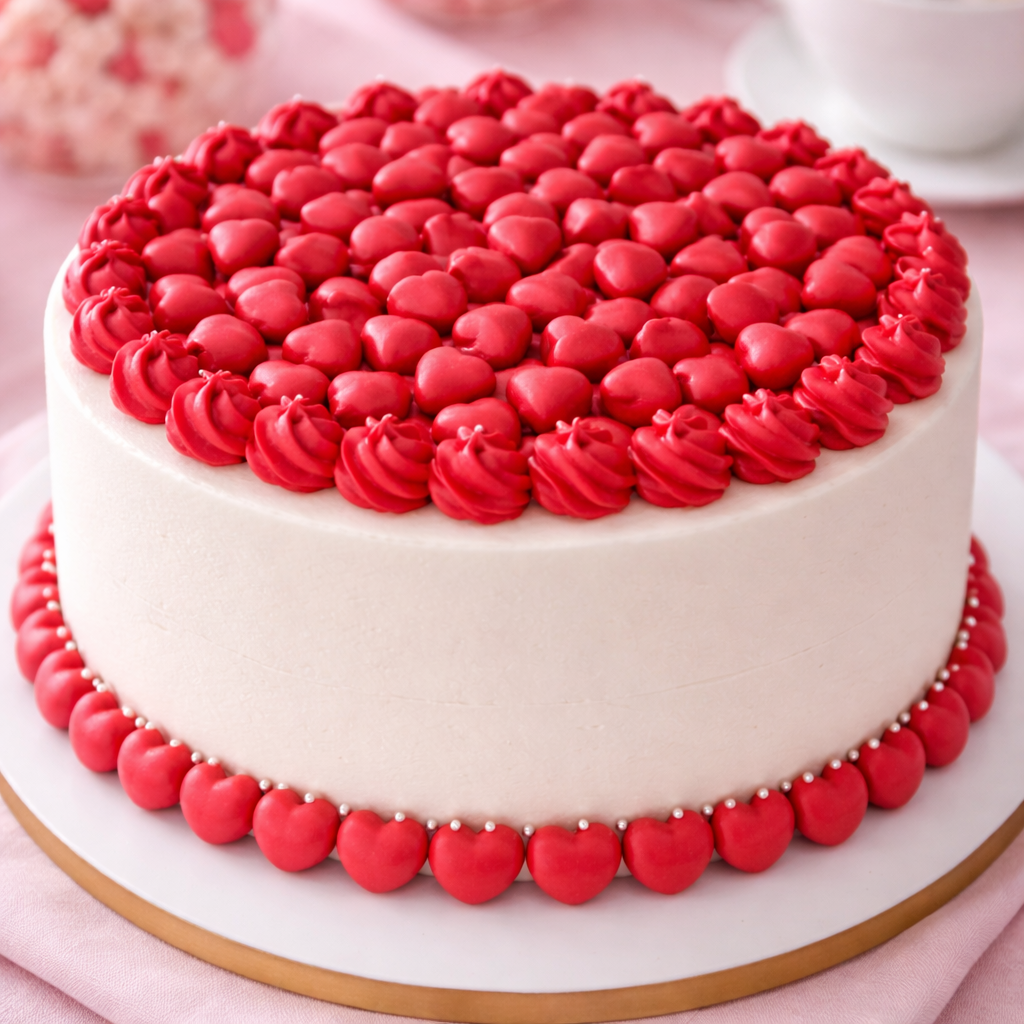 Zuckerperlen Rote Herzchen, 100g