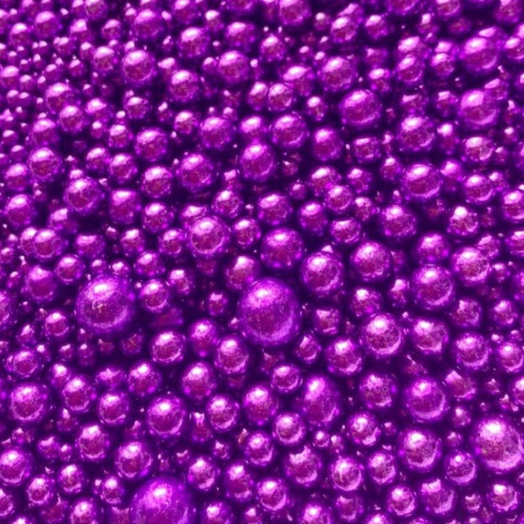 Zuckerperlen glänzend Lila 100g
