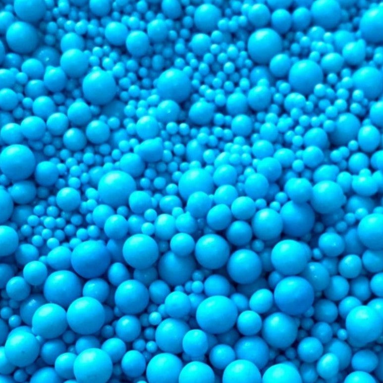 Zuckerperlen Mattblau 100g