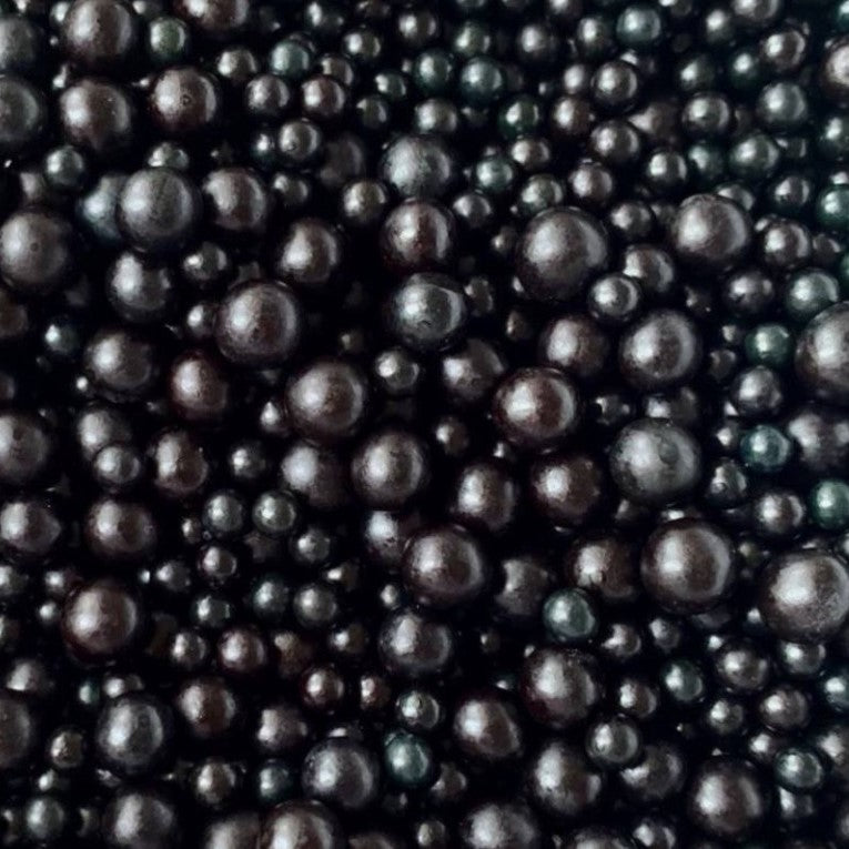 Zuckerperlen Mattschwarz 100g