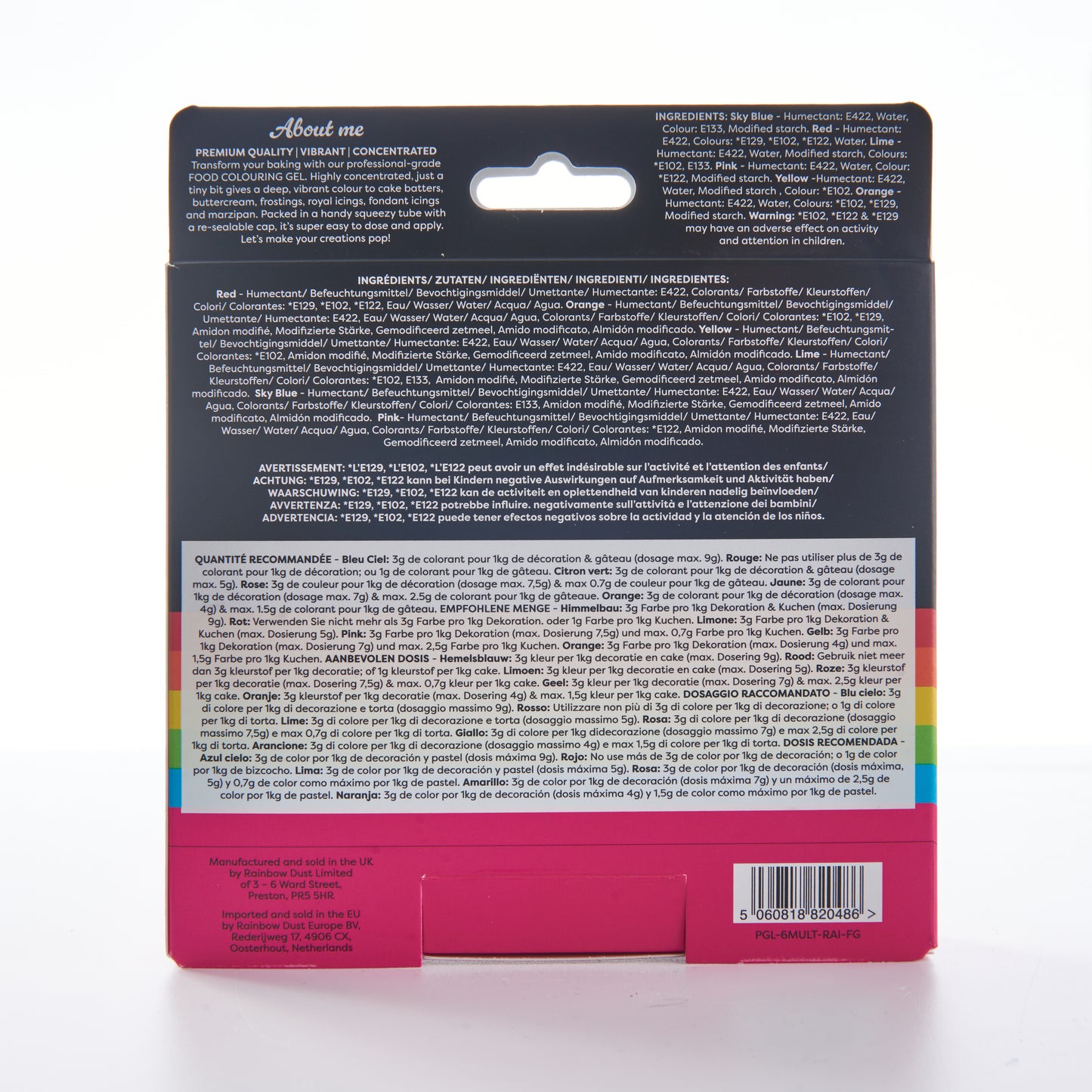 Rainbow Dust ProGel Multi Pack RAINBOW 6x25 ml