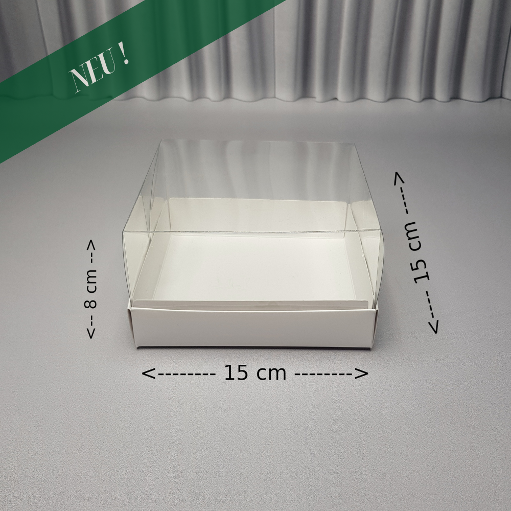 Box mit Transparentem Fenster 15x15x8 cm 10041
