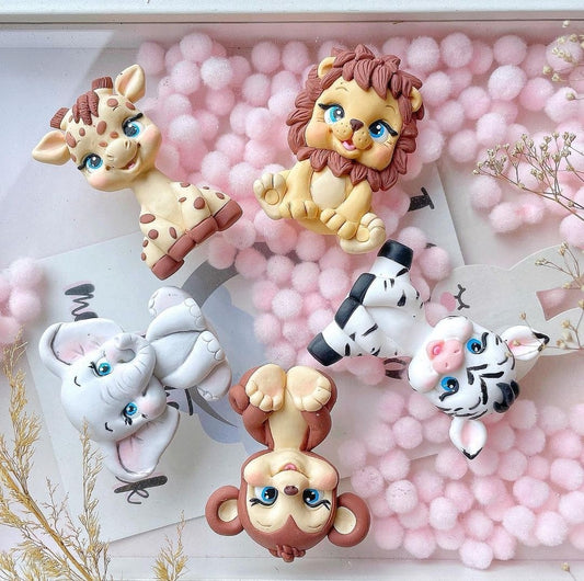 Silikonform Mini Tiere 5stk. Set 2D 30158