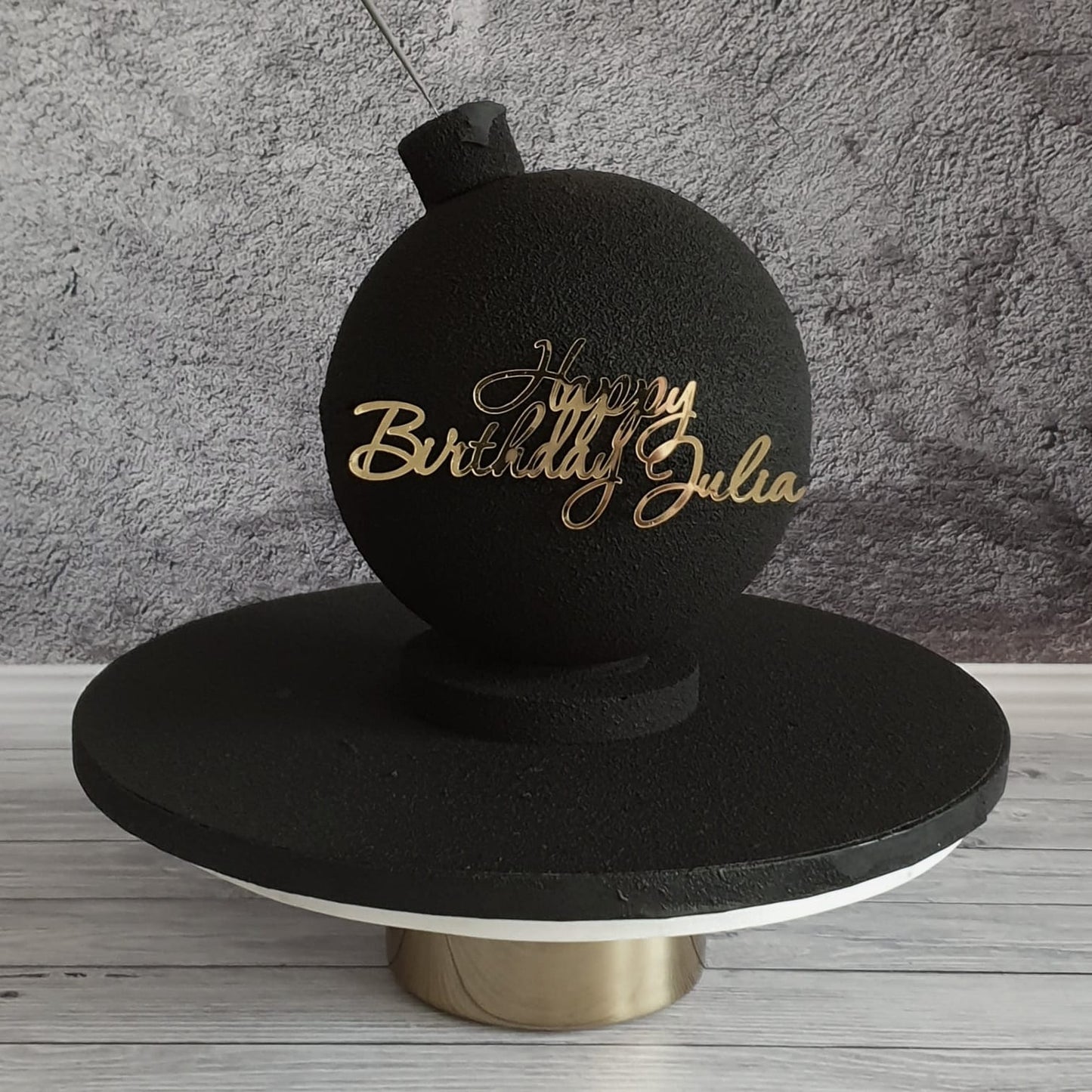 Tortenplatten ø 30.5 cm, 1.2cm, Schwarz, 5 Stück