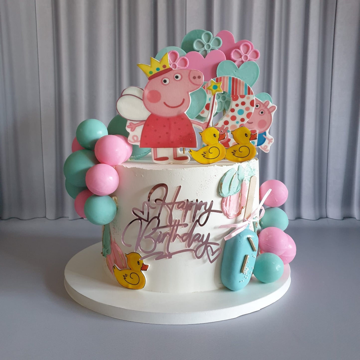 Tortenplatten ø 25 cm, 1cm, 5 Stück, Schneeweiß