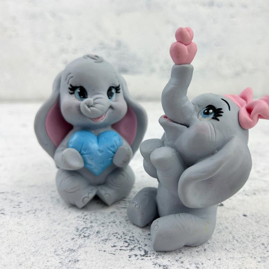 Silikonform Elefant mit Schleife 30010