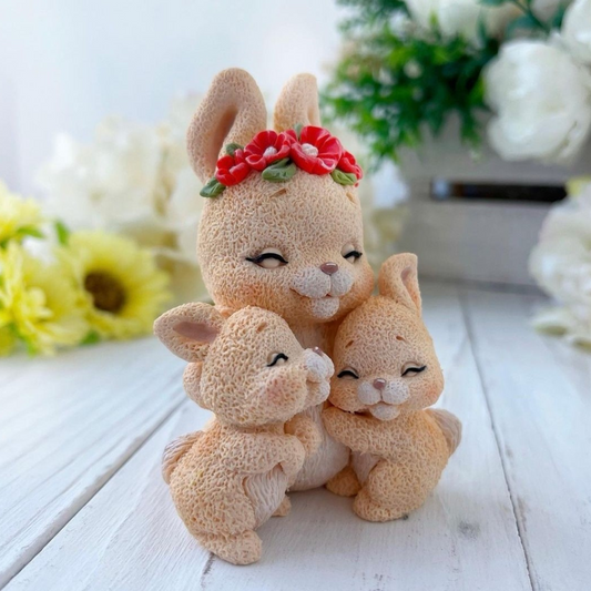 Silikonform 3 Hasen 30018