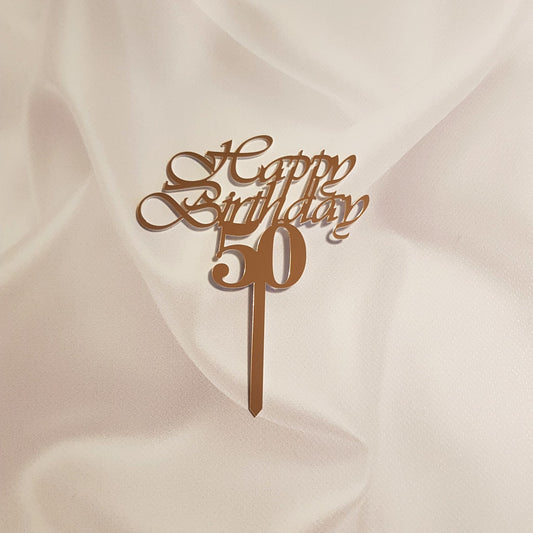 Acryl Topper Happy Birthday 50 100024