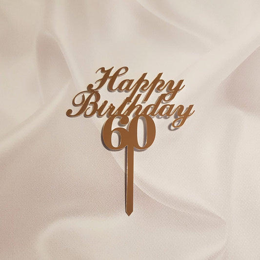 Acryl Topper Happy Birthday 60 100026