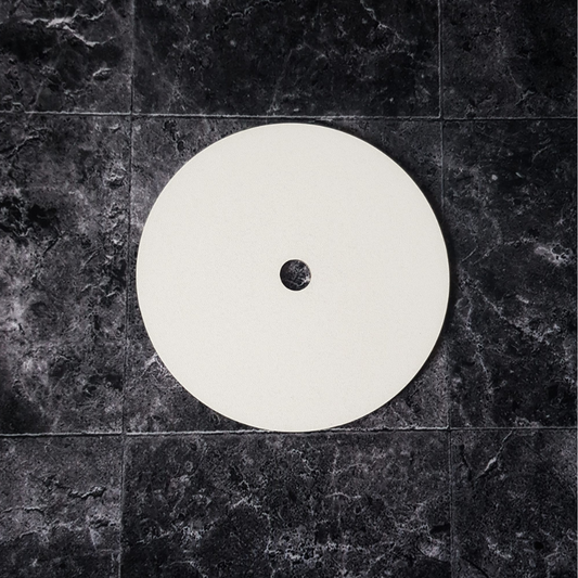 Tortenplatte ø 25 cm, 3mm, Mittelloch, weiß, 1 Stück