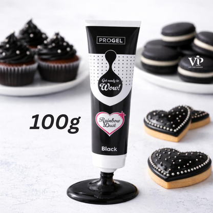 NEU! Rainbow Dust ProGel Schwarz 100g