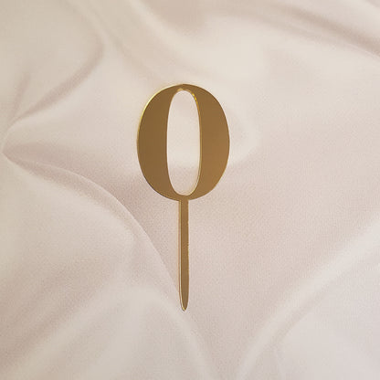 Acryl Topper Zahl 0 10120