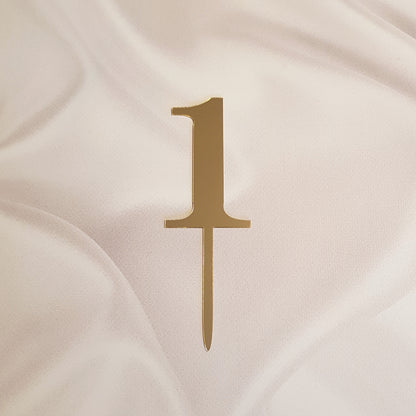 Acryl Topper Zahl 1 10121