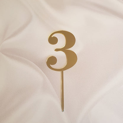 Acryl Topper Zahl 3 10123