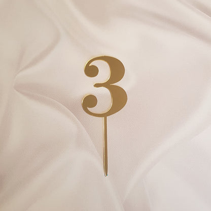 Acryl Topper Zahl 3 10123