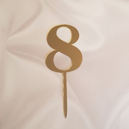 Acryl Topper Zahl 8 10128