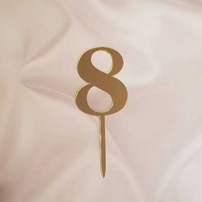 Acryl Topper Zahl 8 10128