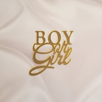 Acryl Topper Boy or Girl 10132