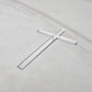 Acryl Topper Kreuz Silber 10161