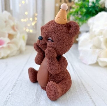 Silikonform Teddy mit Hütchen 30125