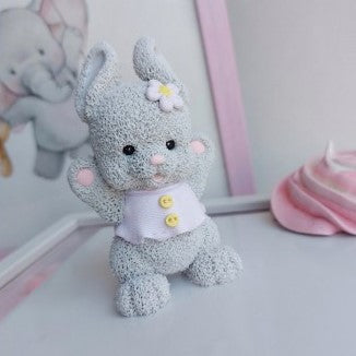 Silikonform Hase mit Blümchen 30128