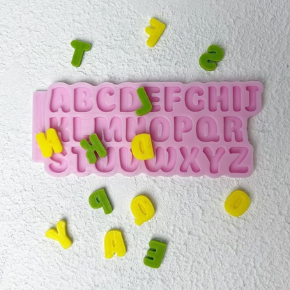 Silikonform Großes Alphabet mini 30154
