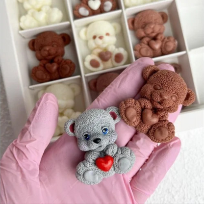 Silikonform Mini Teddy 2D 30180