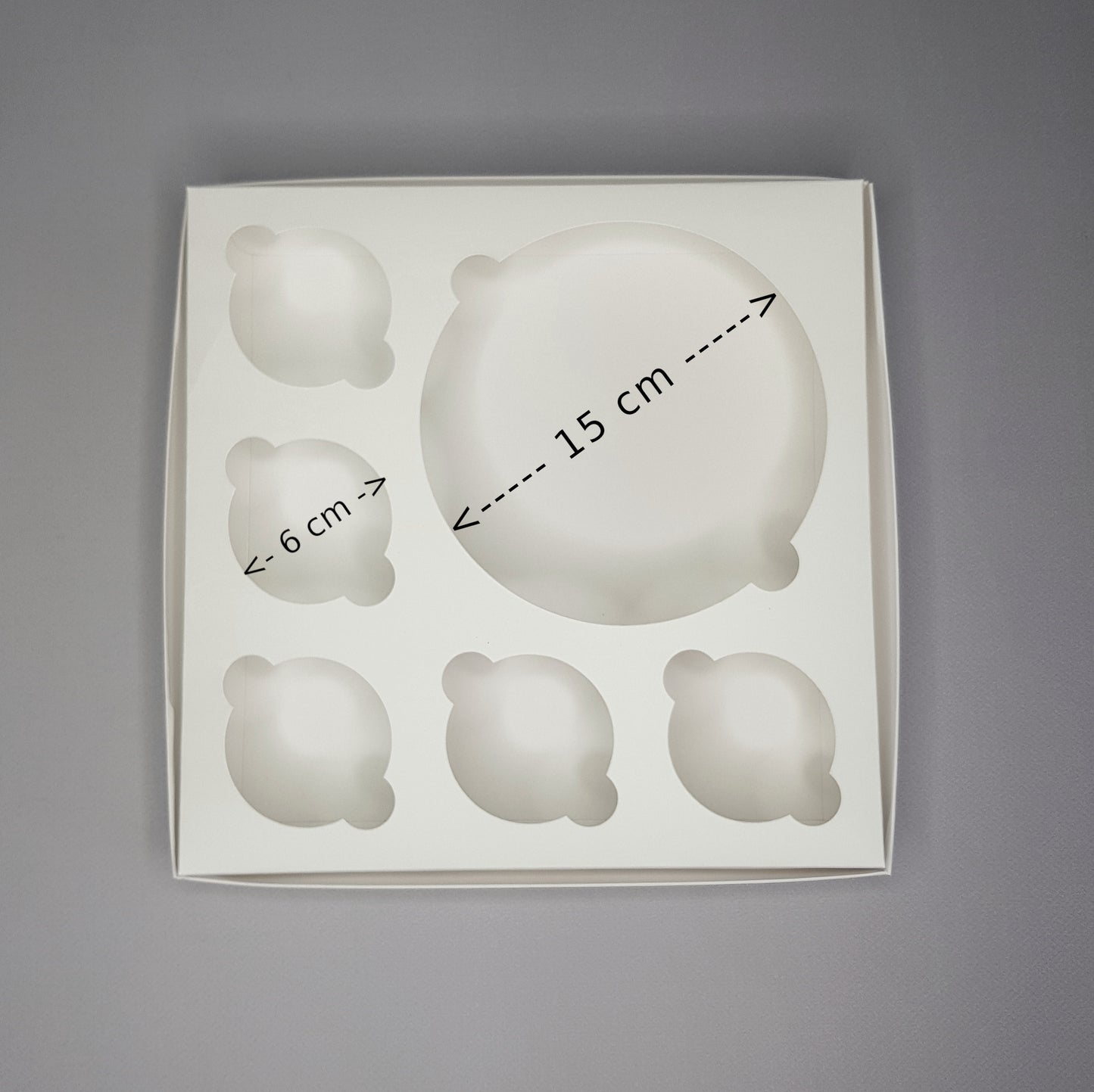 Cupcake Box mit Transparentem Fenster 25.5 x 25.5 x 11.5 cm 60006