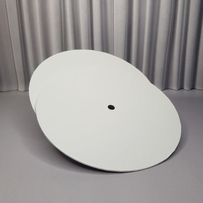 SALE! Cake Board Card ø 20 cm, 3mm, Mittelloch, weiß, 10 Stück
